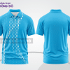Mẫu thiết kế áo polo basic đồng phục doanh nghiệp đẹp màu xanh cyan phối trắng ctpb3664