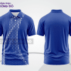 Mẫu thiết kế áo polo basic đồng phục doanh nghiệp đẹp màu xanh dương phối trắng ctpb3665