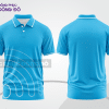 Mẫu thiết kế áo polo basic đồng phục doanh nghiệp đẹp màu xanh cyan phối trắng ctpb3685
