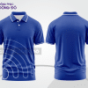 Mẫu thiết kế áo polo basic đồng phục doanh nghiệp đẹp màu xanh dương phối trắng ctpb3686