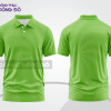 Mẫu thiết kế áo polo basic đồng phục doanh nghiệp đẹp màu xanh lá non phối trắng ctpb3708