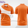 Mẫu thiết kế áo polo basic đồng phục doanh nghiệp đẹp màu cam phối trắng ctpb3745