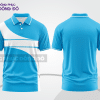 Mẫu thiết kế áo polo basic đồng phục doanh nghiệp đẹp màu xanh cyan phối trắng ctpb3746