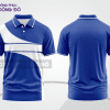 Mẫu thiết kế áo polo basic đồng phục doanh nghiệp đẹp màu xanh dương phối trắng ctpb3747