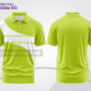 Mẫu thiết kế áo polo basic đồng phục doanh nghiệp đẹp màu xanh chuối phối trắng ctpb3748