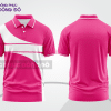 Mẫu thiết kế áo polo basic đồng phục doanh nghiệp đẹp màu hồng cánh sen phối trắng ctpb3752