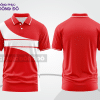 Mẫu thiết kế áo polo basic đồng phục doanh nghiệp đẹp màu đỏ phối trắng ctpb3754