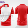Mẫu thiết kế áo polo basic đồng phục doanh nghiệp đẹp màu đỏ phối trắng ctpb3774