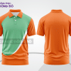 Mẫu thiết kế áo polo basic đồng phục doanh nghiệp đẹp màu cam phối xanh ngọc ctpb3784