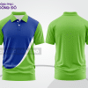 Mẫu thiết kế áo polo basic đồng phục doanh nghiệp đẹp màu xanh lá non phối xanh dương ctpb3788