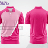 Mẫu thiết kế áo polo basic đồng phục doanh nghiệp đẹp màu hồng cánh sen phối trắng ctpb3791