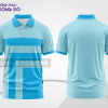 Mẫu thiết kế áo polo basic đồng phục doanh nghiệp đẹp màu xanh cyan phối trắng ctpb3803