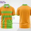 Mẫu thiết kế áo polo basic đồng phục doanh nghiệp đẹp màu cam phối xanh lá ctpb3806