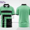 Mẫu thiết kế áo polo basic đồng phục doanh nghiệp đẹp màu xanh bạc hà phối xanh rêu ctpb3817