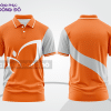 Mẫu thiết kế áo polo basic đồng phục doanh nghiệp đẹp màu cam phối trắng ctpb3823