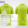 Mẫu thiết kế áo polo basic đồng phục doanh nghiệp đẹp màu xanh chuối phối trắng ctpb3858