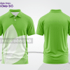 Mẫu thiết kế áo polo basic đồng phục doanh nghiệp đẹp màu xanh lá non phối trắng ctpb3859