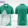 Mẫu thiết kế áo polo basic đồng phục doanh nghiệp đẹp màu xanh ngọc phối trắng ctpb3871