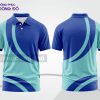 Mẫu thiết kế áo polo basic đồng phục doanh nghiệp đẹp màu xanh dương phối xanh bạc hà ctpb3916