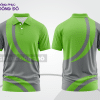 Mẫu thiết kế áo polo basic đồng phục doanh nghiệp đẹp màu xanh lá non phối xám ctpb3918