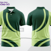 Mẫu thiết kế áo polo basic đồng phục doanh nghiệp đẹp màu xanh rêu phối xanh chuối ctpb3920