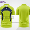 Mẫu áo polo basic đồng phục văn phòng đẹp màu xanh chuối phối xanh navy ctpb4254