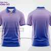 Mẫu áo polo basic cho doanh nghiệp đẹp màu tím nhạt phối xanh dương ctpb4317