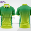 Mẫu polo basic đồng phục doanh nghiệp màu xanh chuối phối xanh lá ctpb4319