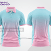 Mẫu polo basic cho doanh nghiệp đẹp màu hồng phấn phối xanh cyan ctpb4323