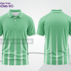 Mẫu áo polo basic đồng phục văn phòng đẹp màu xanh bạc hà phối trắng ctpb4370