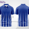 Mẫu thiết kế áo polo basic đồng phục doanh nghiệp màu xanh dương phối trắng ctpb4373