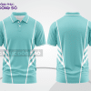 Mẫu áo polo basic văn phòng đẹp màu xanh da trời phối trắng ctpb4458