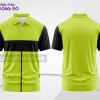 Mẫu áo thun polo basic văn phòng màu xanh chuối phối đen ctpb4468