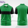 Mẫu áo polo basic đồng phục doanh nghiệp màu xanh lá phối đen ctpb4470