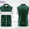 Mẫu polo basic đồng phục công ty đẹp màu xanh rêu phối trắng ctpb4471