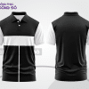 Mẫu thiết kế áo polo basic văn phòng đẹp màu đen phối trắng ctpb4473