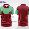 Mẫu thiết kế áo polo basic đồng phục doanh nghiệp màu đỏ đô phối xanh ngọc ctpb4493