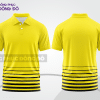 Mẫu polo basic đồng phục văn phòng màu vàng phối trắng ctpb4639