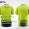 Mẫu polo basic công sở màu xanh chuối phối trắng ctpb4643