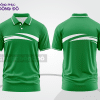 Mẫu áo polo basic công sở đẹp màu xanh lá phối trắng ctpb4738
