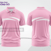 Mẫu thiết kế áo polo basic đồng phục doanh nghiệp màu hồng phấn phối trắng ctpb4741