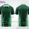 Mẫu áo thun polo basic đồng phục văn phòng màu xanh rêu phối xanh lá ctpb4775