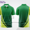 Mẫu thiết kế áo polo basic công sở màu xanh lá phối vàng ctpb4805