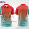 Mẫu áo polo basic cho doanh nghiệp đẹp màu đỏ phối xanh cyan ctpb4806
