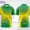 Mẫu thiết kế áo polo basic công sở màu xanh lá phối vàng ctpb4861