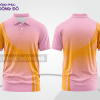 Mẫu áo thun polo basic đồng phục công ty đẹp màu hồng phấn phối cam ctpb4864