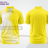 Mẫu áo thun polo basic đồng phục nhân viên đẹp màu vàng phối trắng ctpb4916