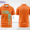 Mẫu đồng phục áo polo basic văn phòng màu cam phối xanh ngọc ctpb4939