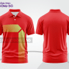 Mẫu polo basic cho doanh nghiệp màu đỏ phối vàng ctpb4947