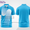 Áo polo basic doanh nghiệp xanh da trời phối trắng ctpb4979